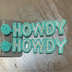 Paparazzi Turquoise and White Beaded Earrings